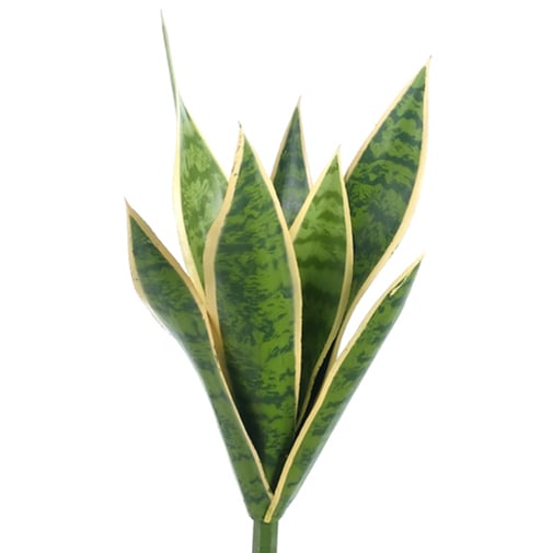 snake grass artificial plant 15.5" Sansevieria Snake Grass Artificial Plant -Variegated (Pack of 12)