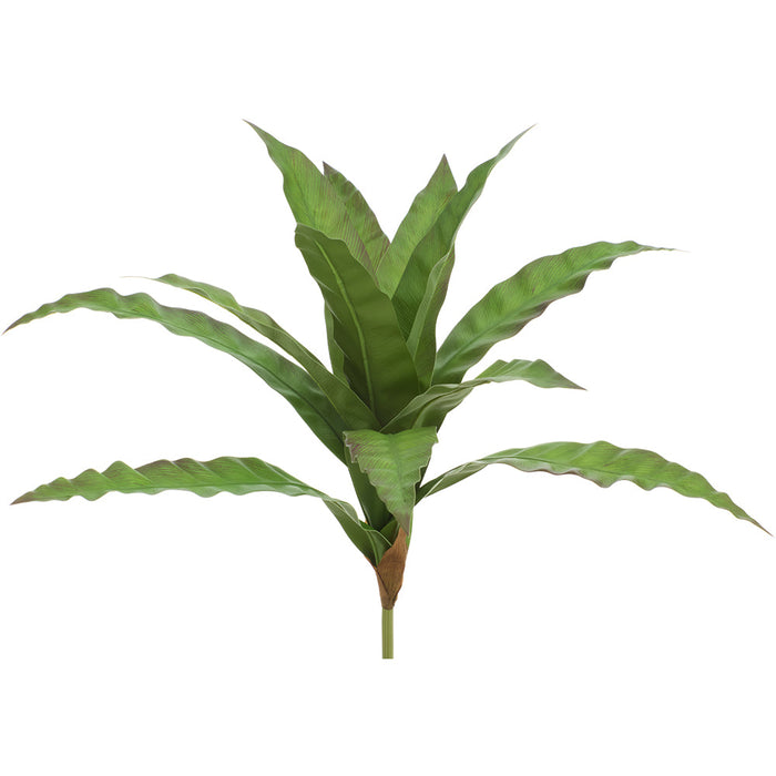 20" Bird's Nest Fern Leaf Silk Plant -Green/Brown (Pack of 12) - PPF331-GR/BR