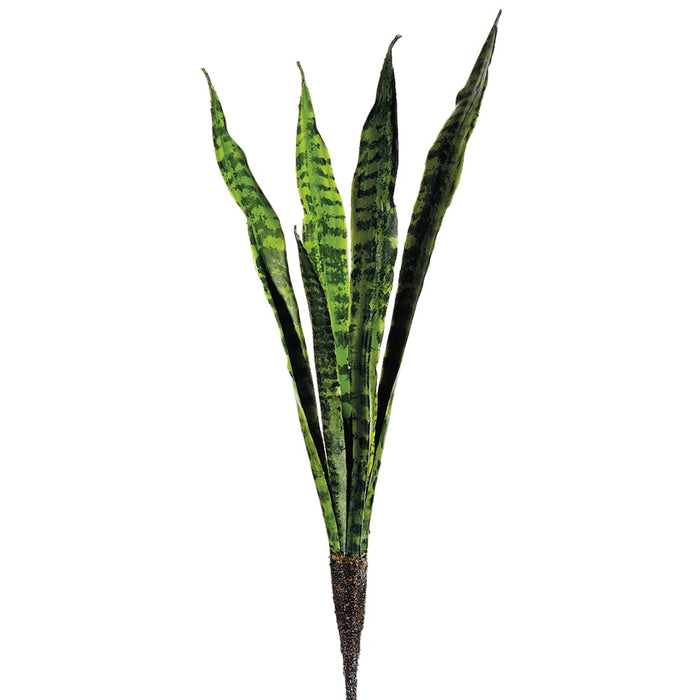 green and silk snake plant 28" Sansevieria Snake Grass Artificial Plant -2 Tone Green — Silks Are Forever