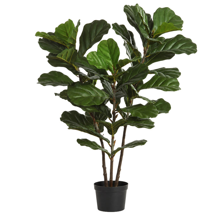 3' IFR Fiddle Leaf Fig Artificial Tree w/Pot -Green (Pack of 2) - PR1300
