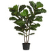 3' IFR Fiddle Leaf Fig Artificial Tree w/Pot -Green (Pack of 2) - PR1300