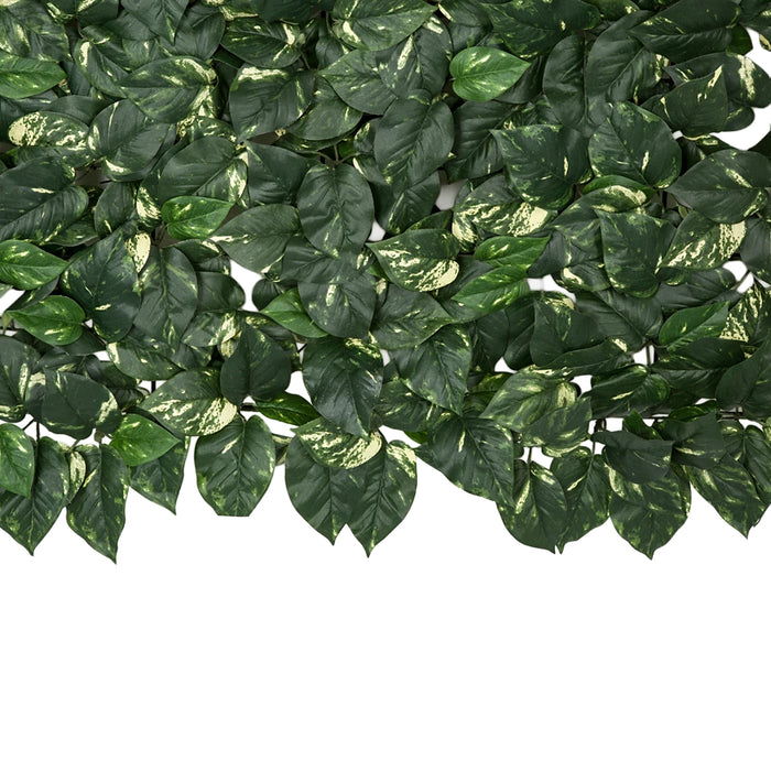48"x48" IFR Artificial Pothos Grid Mat -Green/Cream - PR145990