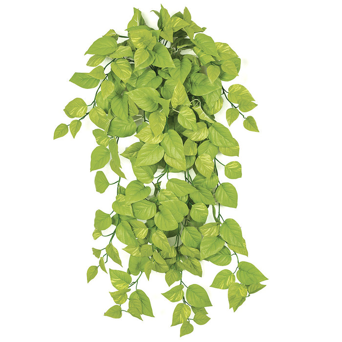 silk hanging plant 50" IFR Pothos Ivy Artificial Hanging Plant -Light Green (Pack of 4)