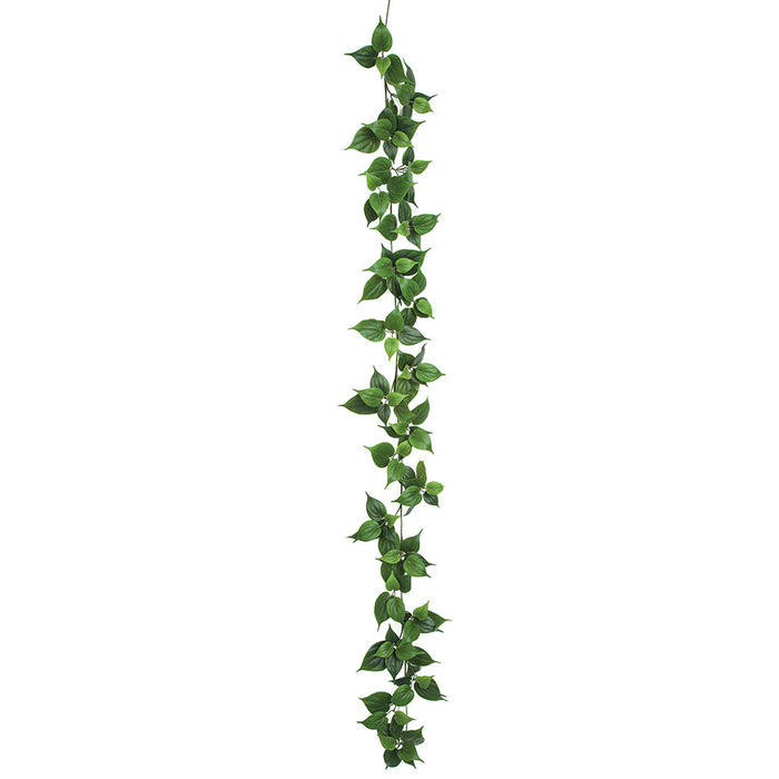 6' IFR Philodendron Leaf Artificial Garland -Green (pack of 6) - PR192030