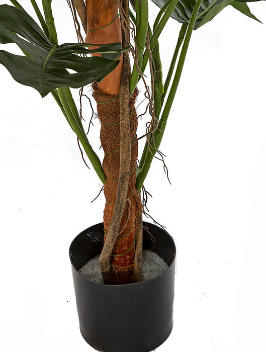 split leaf palm plant 6' IFR Split Leaf Philodendron Monstera Silk Plant w/Pot -Green