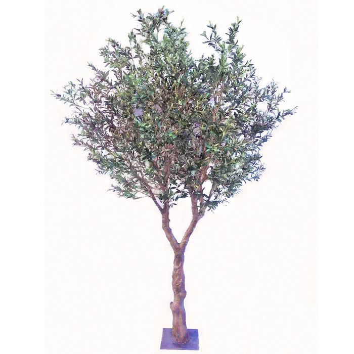 10' IFR Artificial Olive Tree & Berries w/Base -Green - PR210510