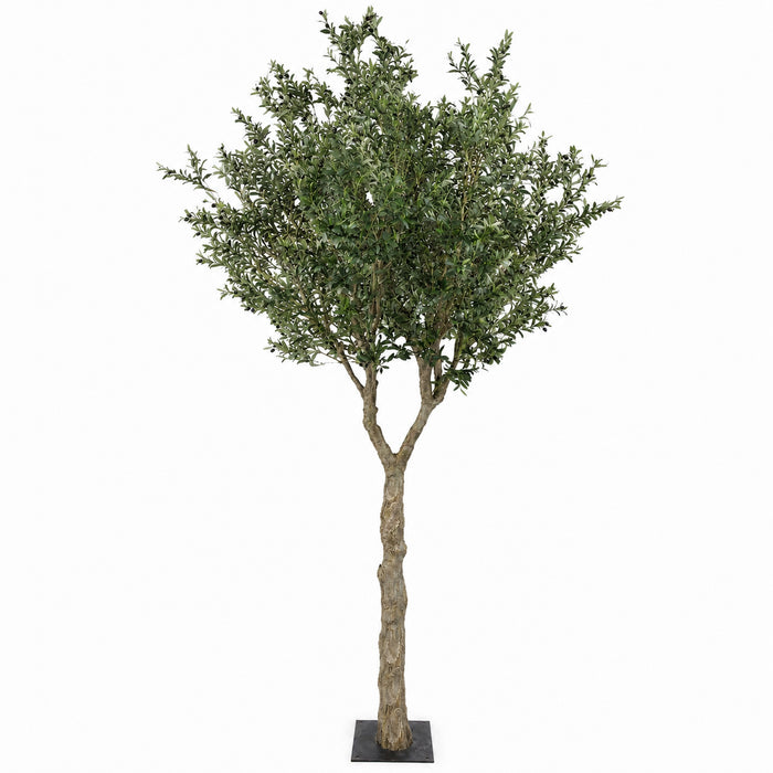 12' IFR Artificial Olive Tree & Berries w/Base -Green - PR210520