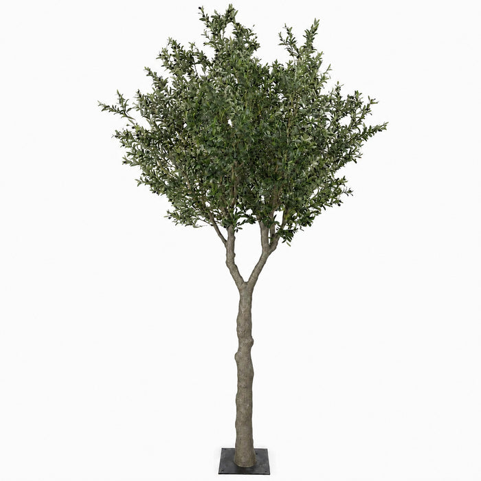 12' IFR Artificial Olive Tree & Berries w/Base -Green - PR210520