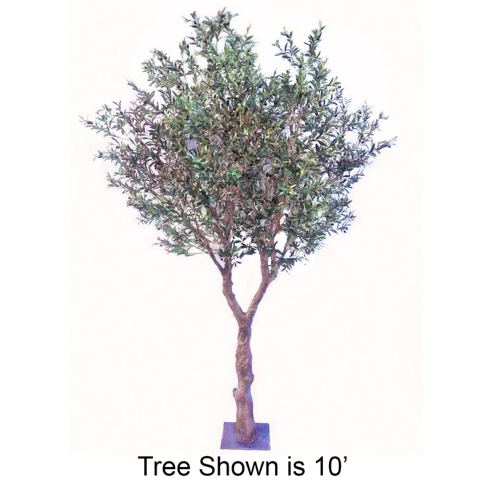 12' IFR Artificial Olive Tree & Berries w/Base -Green - PR210520