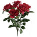 21" IFR Artificial Rose Flower Bush -Red (Pack of 6) - PR-250010