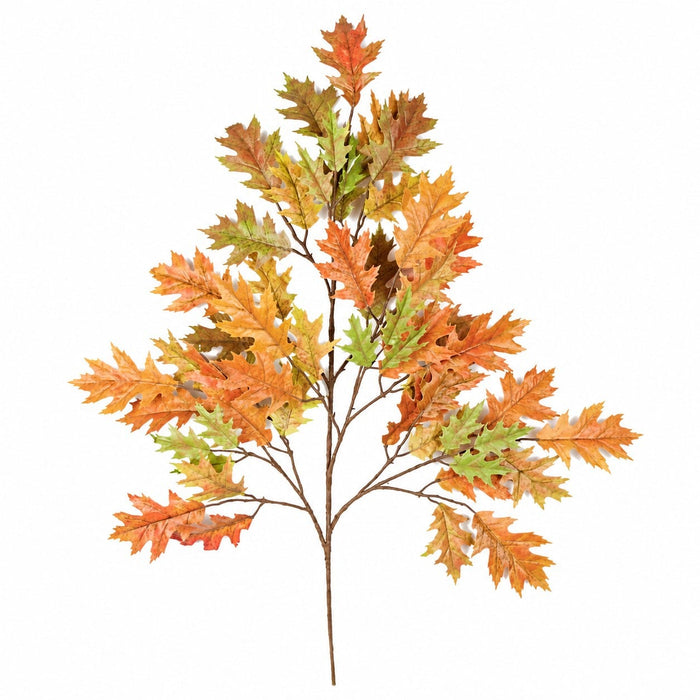 29" IFR Artificial Pin Oak Branch Stem -Fall (Pack of 12) - PR-4696