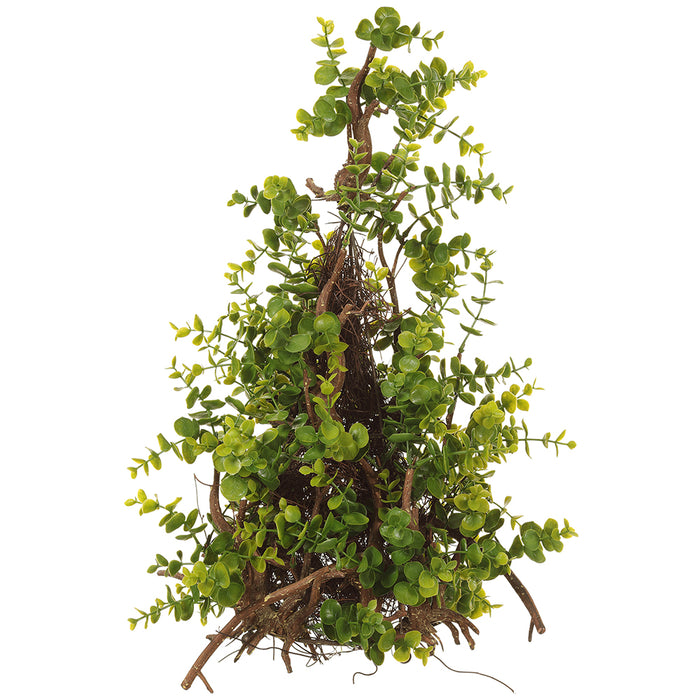 22" Boxwood Cone-Shaped Artificial Topiary -Green (pack of 2) - PRB041-GR