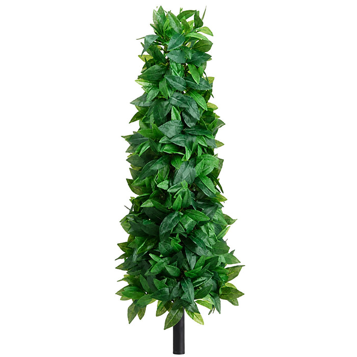 2'4" Laurel Leaf Cone-Shaped Artificial Topiary Stem -Green (Pack of 2) - PRL160-GR