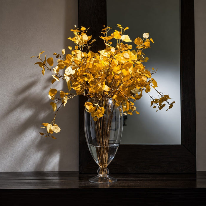 40" Silk Aspen Stem -Yellow/Gold (Pack of 12) - PSA001-YE/GO