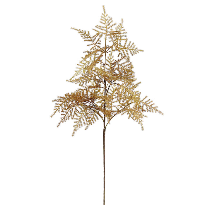 31" Artificial Asparagus Fern Leaf Stem -Mustard/Brown (Pack of 12) - PSA003-MD/BR