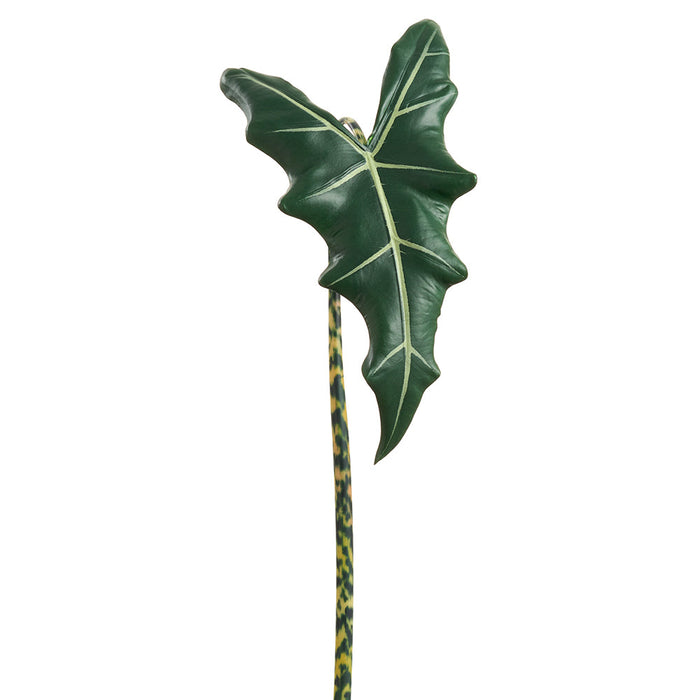 41.7" Real Touch Silk Alocasia Leaf Stem -Green (Pack of 12) - PSA100-GR