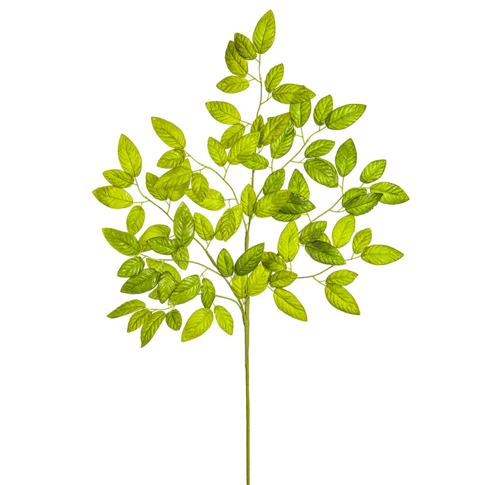 33" Silk White Ash Leaf Stem -2 Tone Green (pack of 12) - PSA265-GR/TT