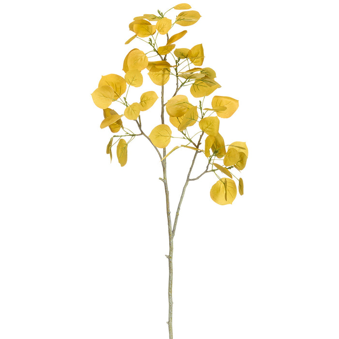 32" Aspen Leaf Silk Stem -Yellow (Pack of 12) - PSA619-YE