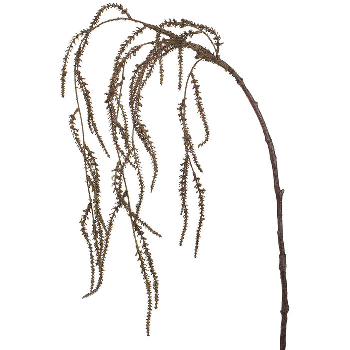 50" Hanging Artificial Amaranthus Flower Stem -Brown (pack of 12) - PSA692-BR