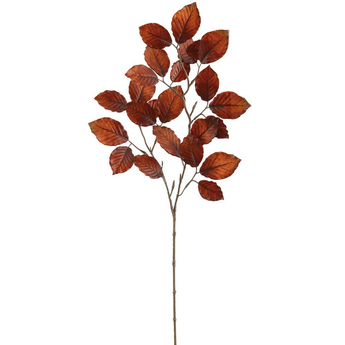 28" Beech Leaf Silk Stem -Dark Brown (Pack of 12) - PSB001-BR/DK