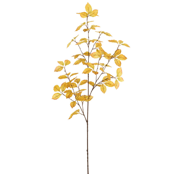 57" Beech Leaf Silk Stem -Yellow (Pack of 12) - PSB033-YE