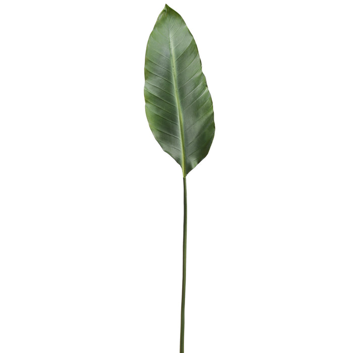 36" Silk Bird Of Paradise Leaf Stem -Green (pack of 12) - PSB137-GR