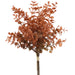 16" Boxwood Leaf Artificial Stem Bundle -Orange (Pack of 12) - PSB142-OR