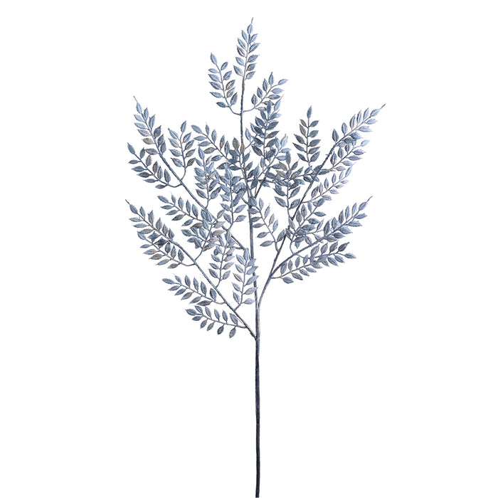 41" Silk Bridelia Leaf Stem -Blue (pack of 12) - PSB163-BL