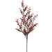 22" Artificial Mini Boxwood Leaf Stem -Burgundy (pack of 12) - PSB704-BU