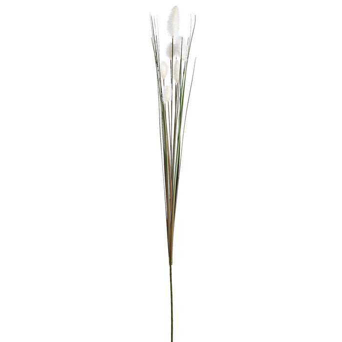 31" Cattail Grass Artificial Flower Stem -Cream (Pack of 12) - PSC048-CR