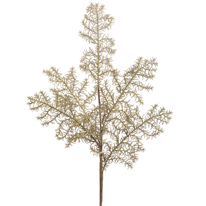 25" Cypress Leaf Artificial Stem -Beige (Pack of 12) - PSC085-BE