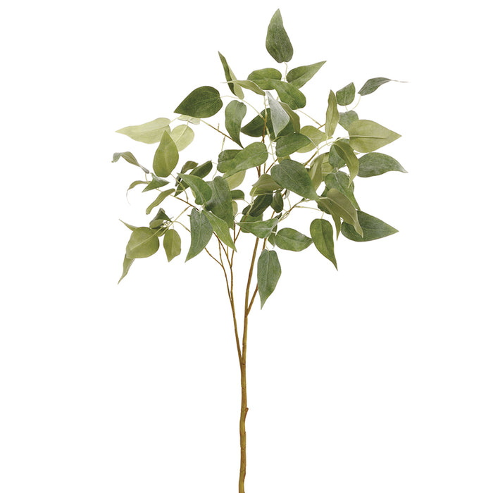 36" Silk Clematis Leaf Stem -Green/Gray (pack of 12) - PSC115-GR/GY