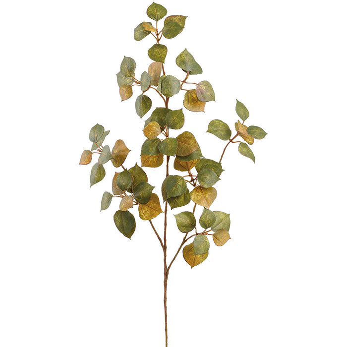 26" Cotinus Leaf Silk Stem -Green/Mustard (Pack of 12) - PSC340-GR/MD