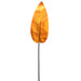 38" Metallic Artificial Canna Leaf Stem -Orange (Pack of 12) - PSC361-OR