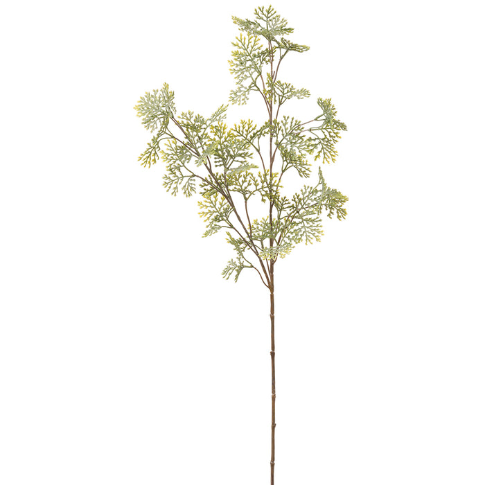 28" Silk Cypress Leaf Stem -Green (pack of 12) - PSC450-GR