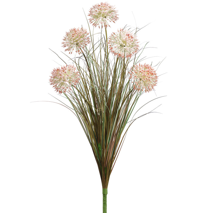 27.5" Dandelion Grass Artificial Plant -Mauve/Green (Pack of 6) - PSD233-MV/GR