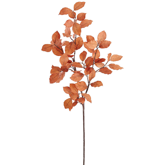 46" Elm Leaf Artificial Stem -Rust (Pack of 8) - PSE014-RU