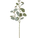23.5" Blooming Eucalyptus Leaf Silk Stem -Green/Gray (pack of 12) - PSE095-GR/GY