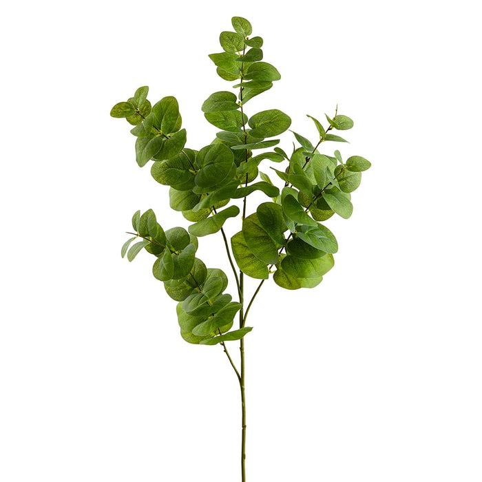 37" Silk Eucalyptus Leaf Stem -Green (pack of 12) - PSE143-GR