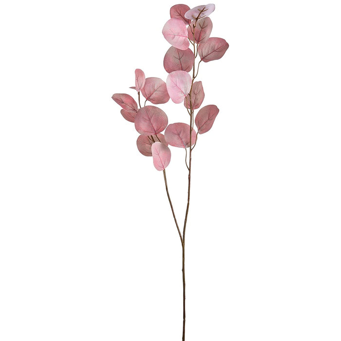 32.5" Silk Eucalyptus Leaf Stem -Green/Mauve (Pack of 12) - PSE160-GR/MV