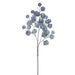 36" Silk Eucalyptus Leaf Stem -Blue (pack of 12) - PSE164-BL