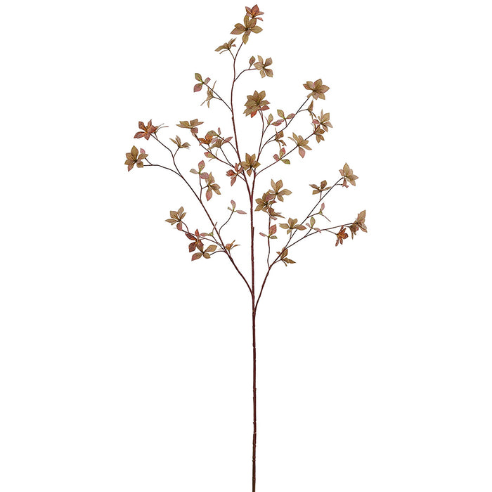 54" Enkianthus Leaf Silk Stem -Green/Brown (Pack of 6) - PSE214-GR/BR