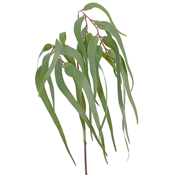 42" Eucalyptus Leaf Silk Stem -Green (Pack of 12) - PSE278-GR