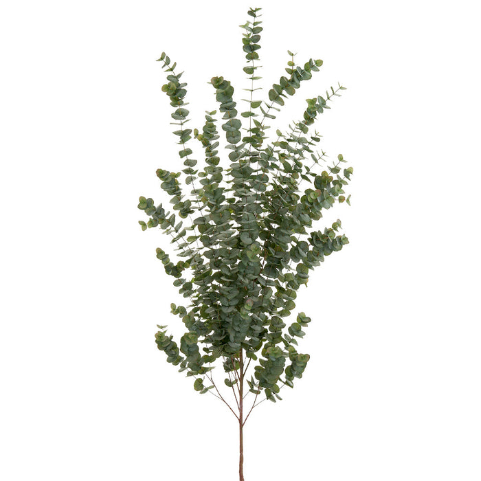 90" Eucalyptus Leaf Silk Branch Stem -Green (Pack of 2) - PSE324-GR