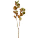 31.5" Eucalyptus Leaf Silk Stem -Brown/Green (pack of 12) - PSE418-BR/GR