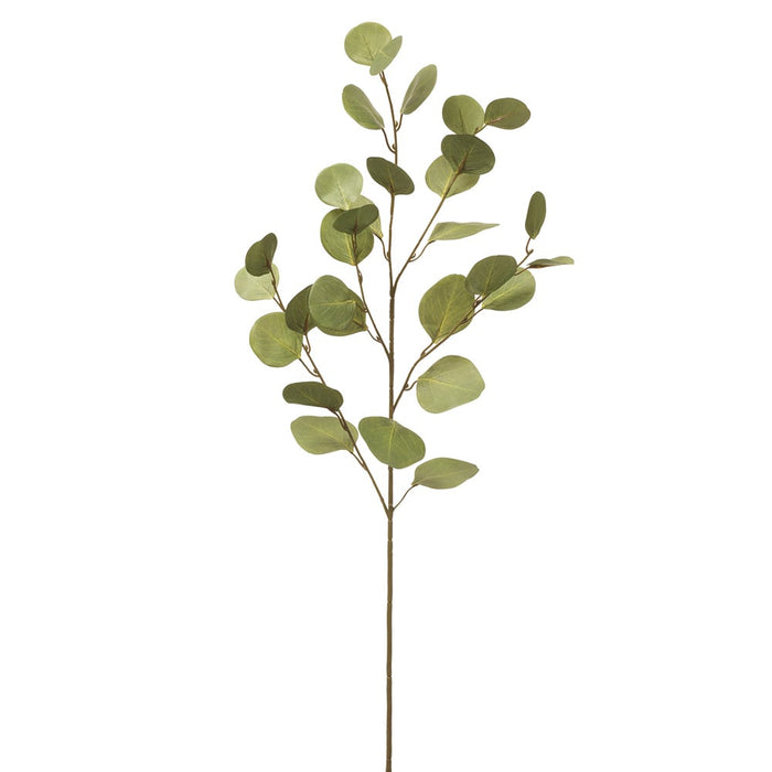 35.5" Silk Eucalyptus Leaf Stem -Green (Pack of 12) - PSE548-GR