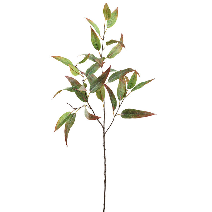 45" Eucalyptus Leaf Silk Stem -Green/Brown (pack of 12) - PSE600-GR/BR