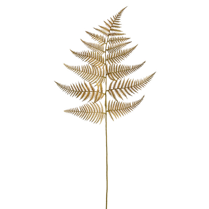 32" Artificial Fern Leaf Stem -Mustard (Pack of 12) - PSF002-MD