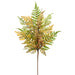 28" Mixed Fern Leaf & Pinecone Artificial Stem -Tan/Green (Pack of 12) - PSF078-TN/GR