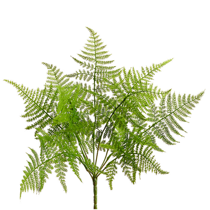 10" Silk Leather Fern Plant -2 Tone Green (pack of 12) - PSF261-GR/TT